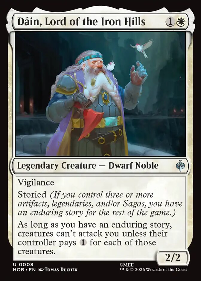 HOB, Dain, Lord of the Iron Hills, Standard, 8, U, Near Mint, Normal, EN