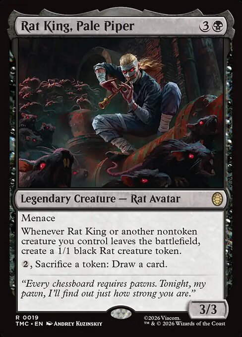 TMC, Rat King, Pale Piper, Standard, 19, R, Near Mint, (Normal), EN