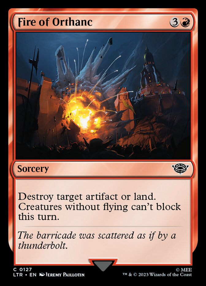 LTR, Fire of Orthanc, Standard, 127, C, Near Mint, Normal, EN