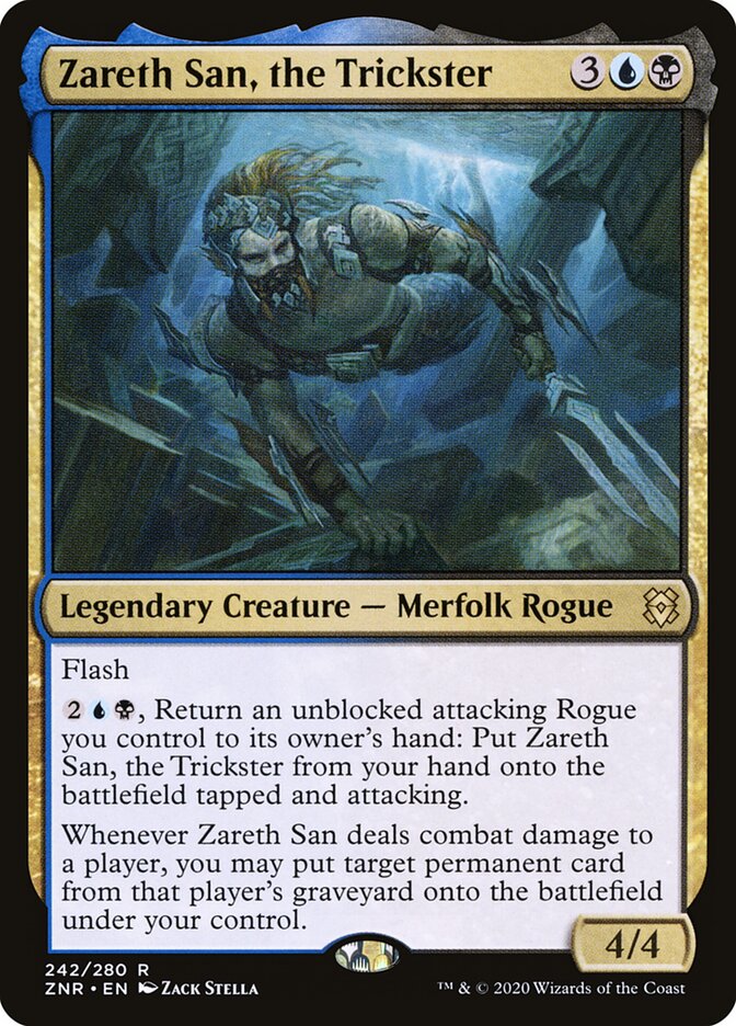 ZNR, Zareth San, the Trickster, Standard, 242, R, Near Mint, Normal, EN