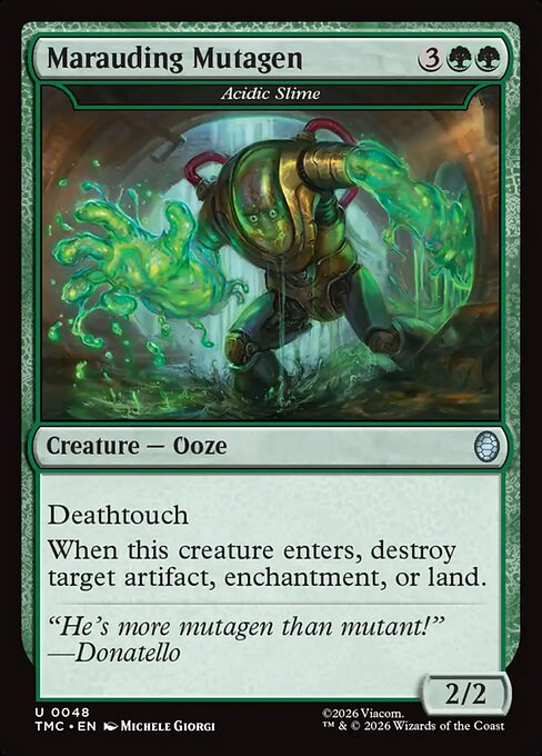 TMC, Marauding Mutagen - Acidic Slime, Standard, 48, U, Near Mint, (Normal), EN