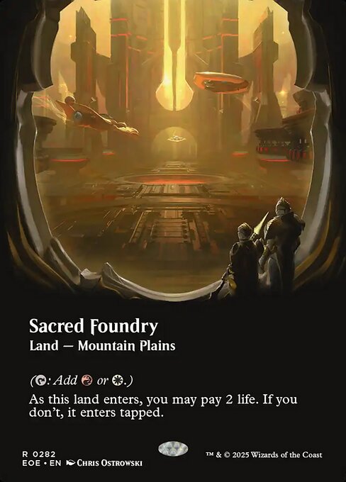 EOE, Sacred Foundry, (Showcase), 282, R, Near Mint, (Foil), EN