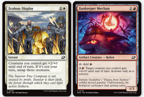 EOE, Foil, Full-Sleeved, 86-Card Commons Set - Edge of Eternities, Magic the Gathering, MTG