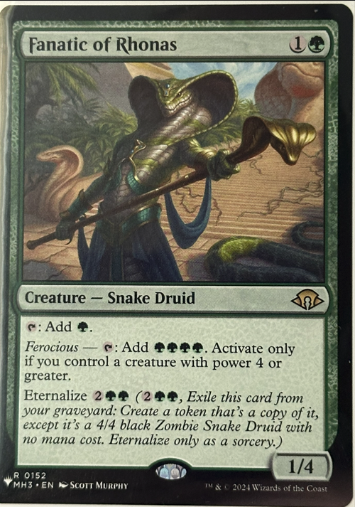 MH3, Fanatic of Rhonas, Standard, 152, R, Near Mint, Normal, EN