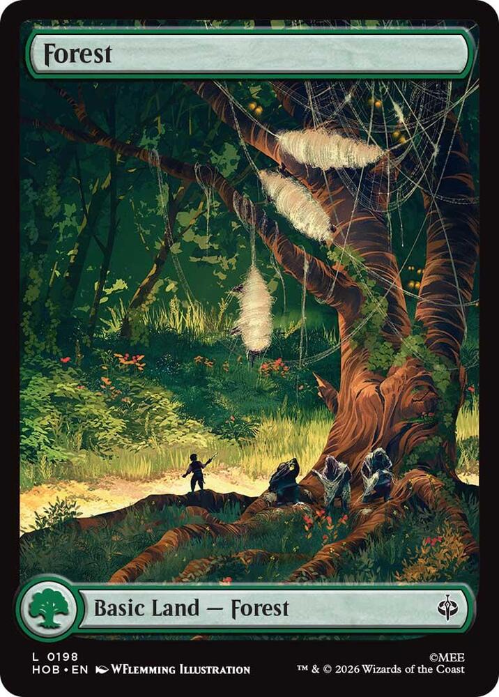 HOB, Forest, (Full Art), 198, C, Near Mint, (Foil), EN
