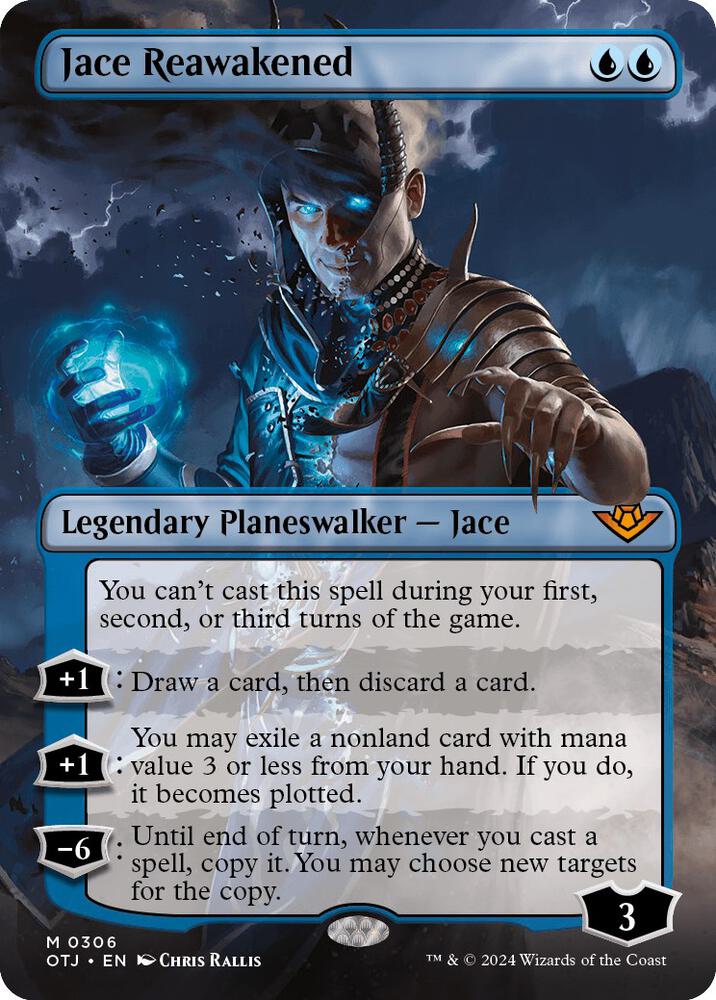 OTJ, Jace Reawakened, (Borderless), 306, M, Near Mint, Normal, EN