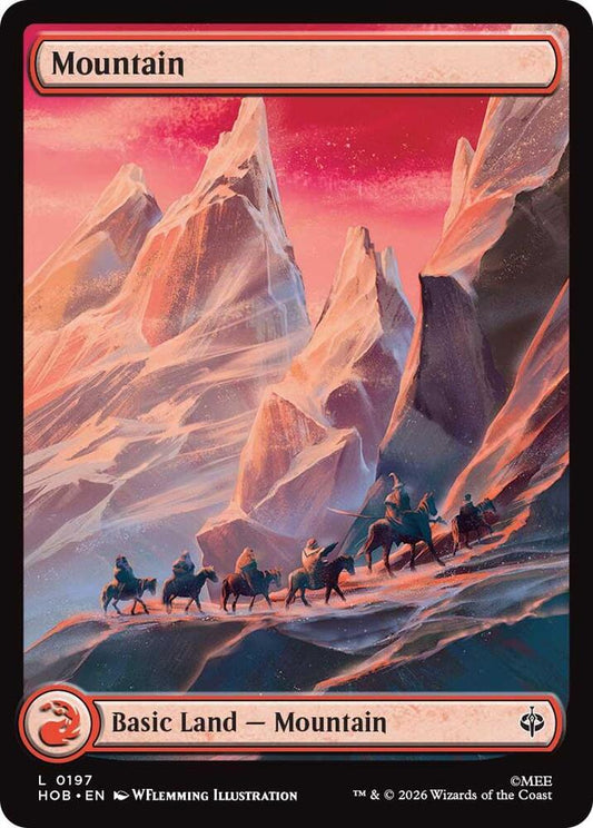HOB, Mountain, (Full Art), 197, C, Near Mint, (Foil), EN