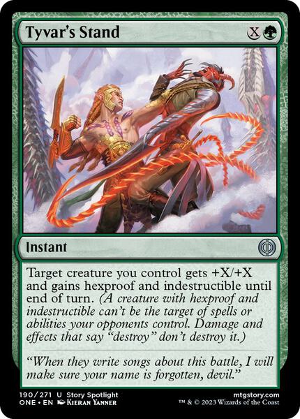 ONE, Tyvar's Stand, Standard, 190, U, Near Mint, Foil, EN - MTG, Magic the Gathering