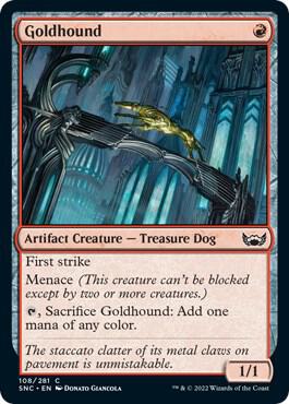 SNC, Goldhound, Standard, 108, C, Near Mint, Foil, EN - MTG, Magic the Gathering