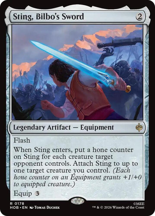 HOB, Sting, Bilbo's Sword, Standard, 178, R, Near Mint, Foil, EN