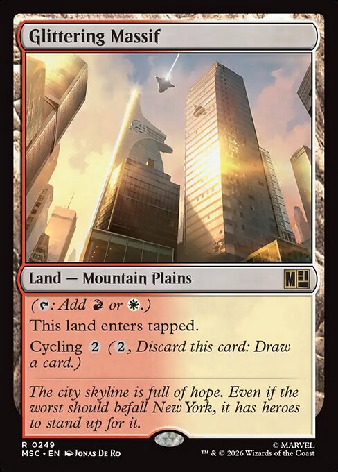 MSC, Glittering Massif, Standard, 249, R, Near Mint, {Surge Foil}, EN