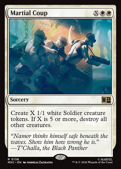 MSC, Martial Coup, Standard, 138, R, Near Mint, Normal, EN
