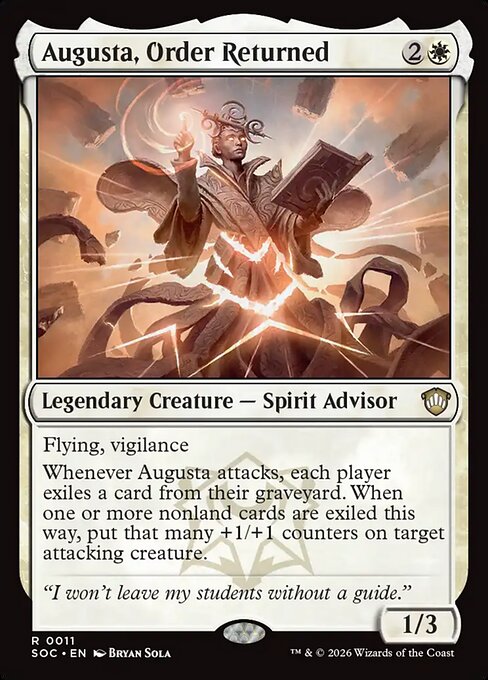 SOC, Augusta, Order Returned, Standard, 11, R, Near Mint, Normal, EN