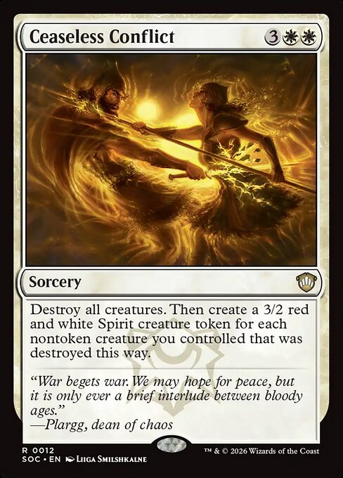SOC, Ceaseless Conflict, Standard, 12, R, Near Mint, Normal, EN