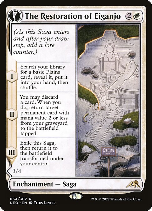 NEO, The Restoration of Eiganjo // Architect of Restoration, Standard, 34, R, Near Mint, Normal, EN