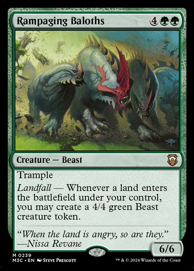 M3C, Rampaging Baloths, Standard, 239, M, Near Mint, Normal, EN