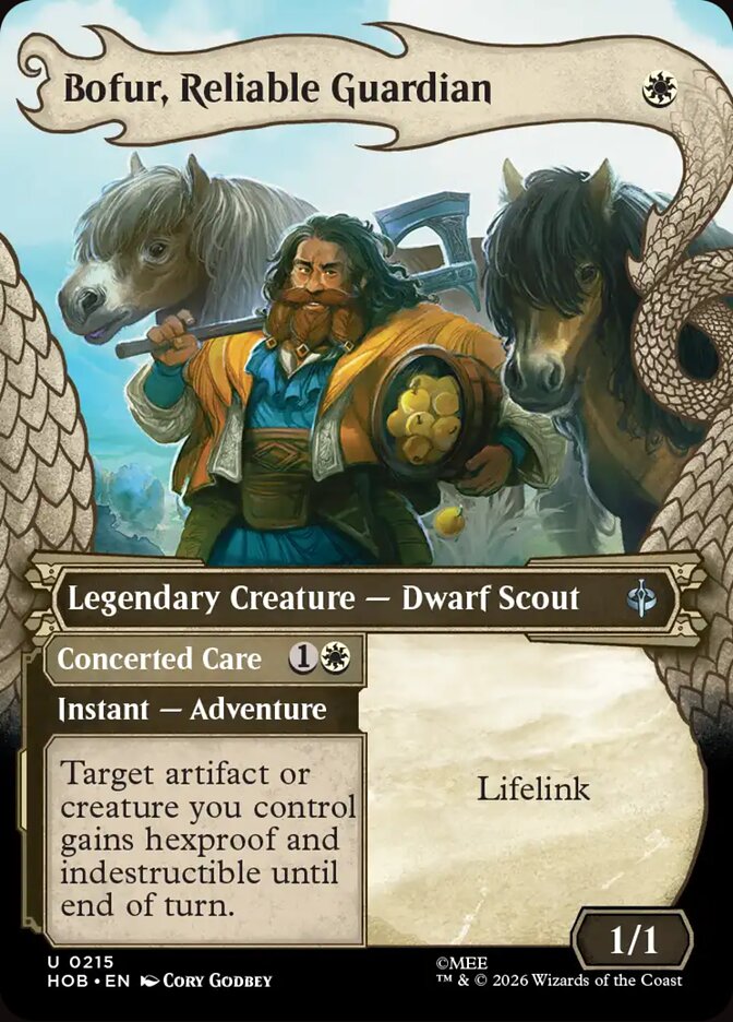 HOB, Bofur, Reliable Guardian // Concerted Care, (Showcase), 215, U, Near Mint, (Foil), EN