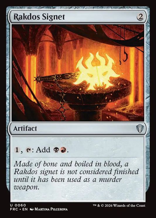FRC, Rakdos Signet, Standard, 60, U, Near Mint, Normal, EN
