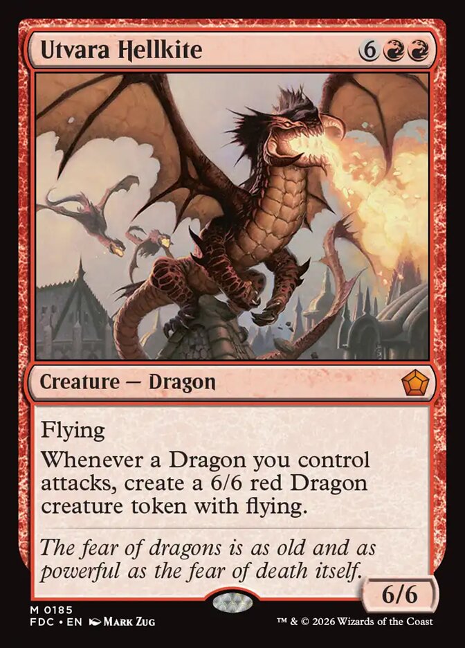 FDC, Utvara Hellkite, Standard, 185, M, Near Mint, Normal, EN