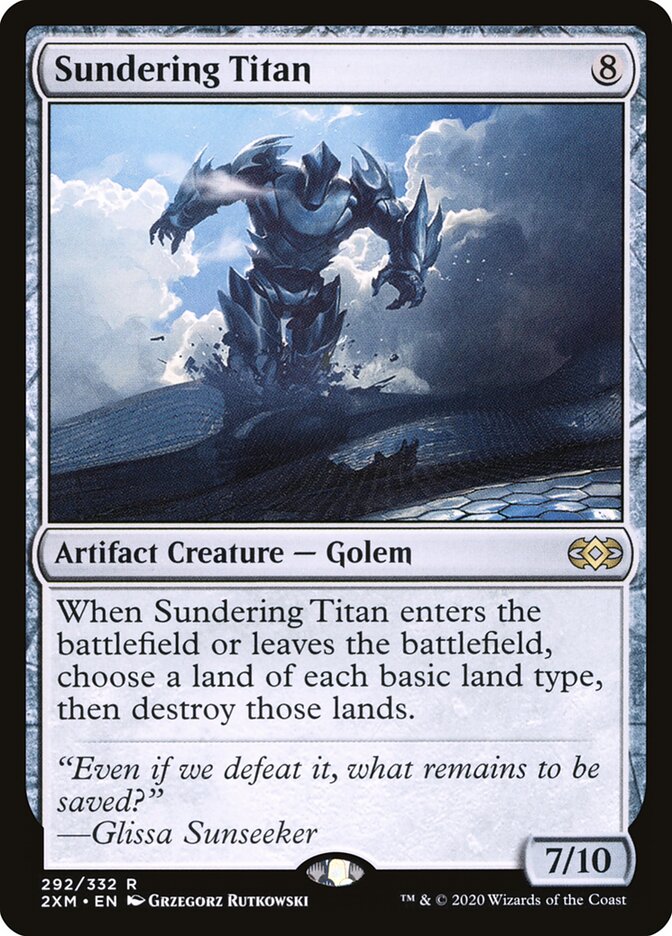2XM, Sundering Titan, Standard, 292, R, Near Mint, Normal, EN