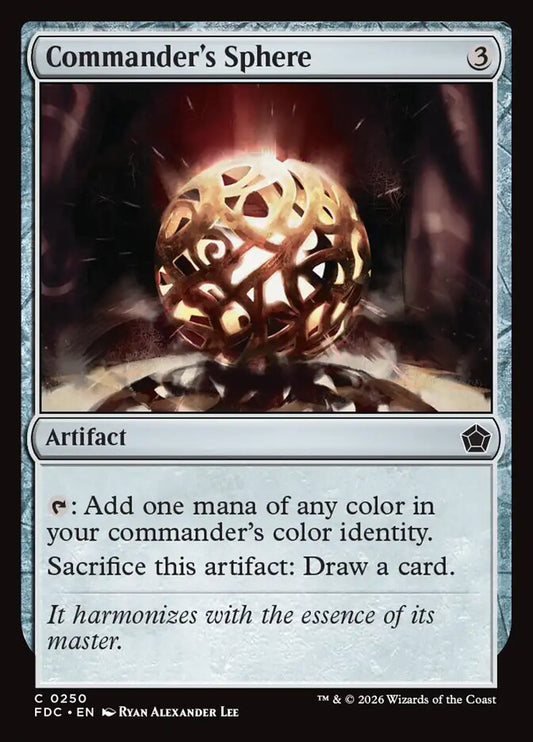 FDC, Commander's Sphere, Standard, 250, C, Near Mint, Normal, EN