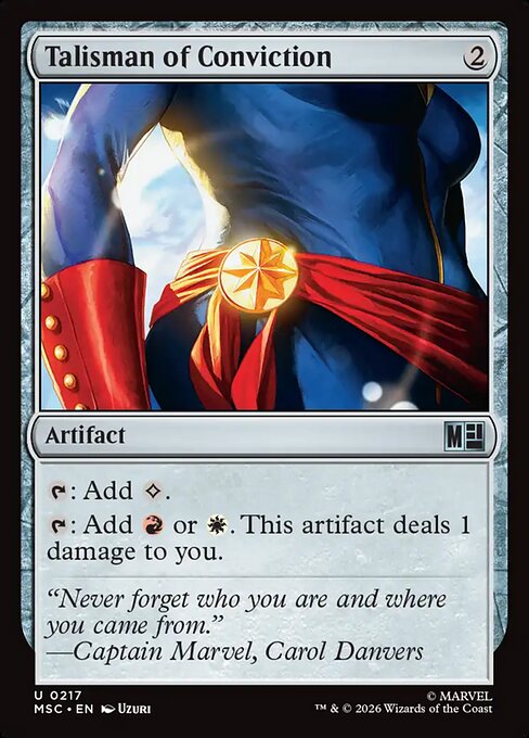 MSC, Talisman of Conviction, Standard, 217, U, Near Mint, {Surge Foil}, EN