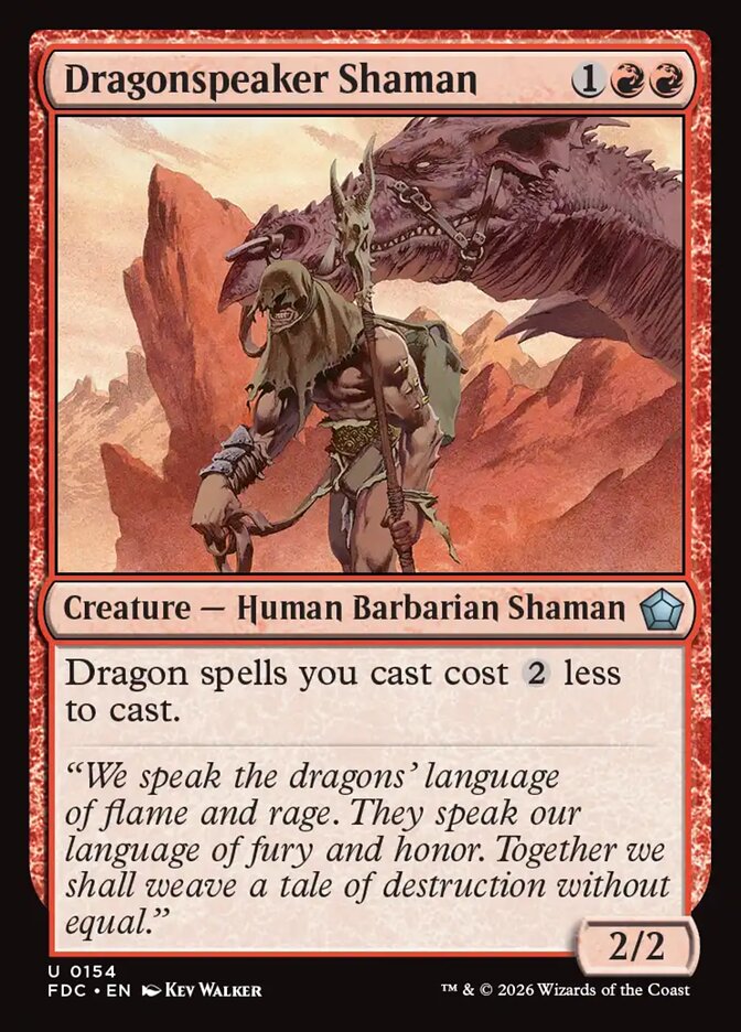 FDC, Dragonspeaker Shaman, Standard, 154, U, Near Mint, Normal, EN
