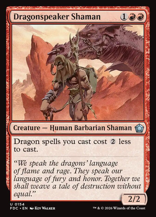 FDC, Dragonspeaker Shaman, Standard, 154, U, Near Mint, Normal, EN