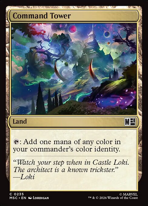 MSC, Command Tower, Standard, 235, C, Near Mint, (Surge Foil), EN