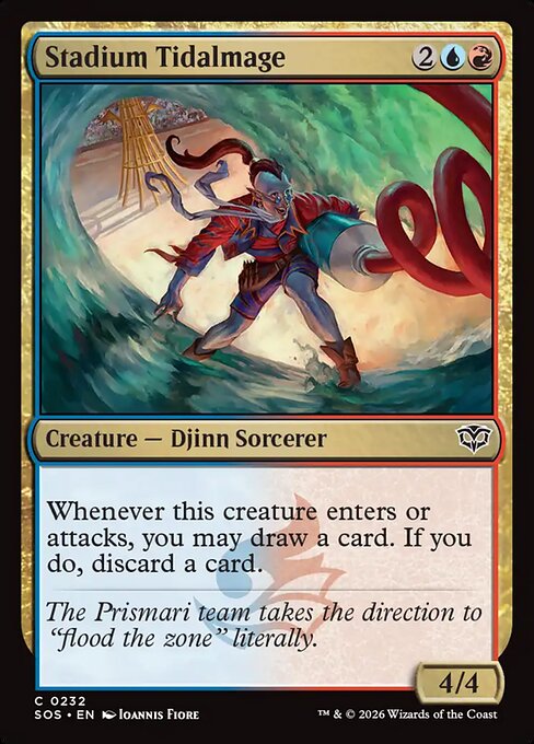 SOS, Stadium Tidalmage, Standard, 232, C, Near Mint, Normal, EN
