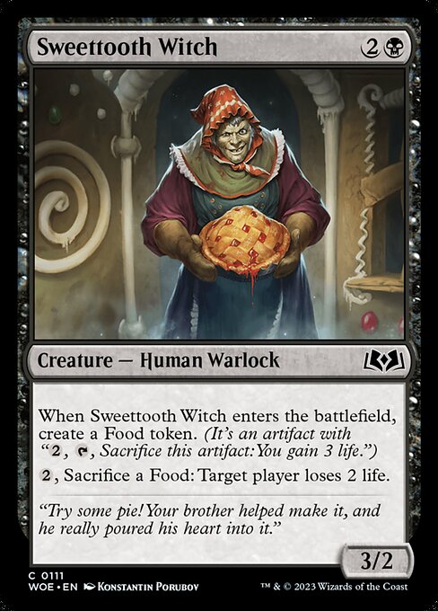 WOE, Sweettooth Witch, Standard, 111, C, Near Mint, Normal, EN