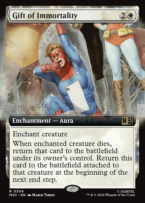 MSC, Gift of Immortality, (Extended Art), 306, R, Near Mint, Normal, EN