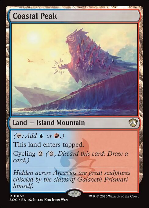 SOC, Coastal Peak, Standard, 52, R, Near Mint, Normal, EN