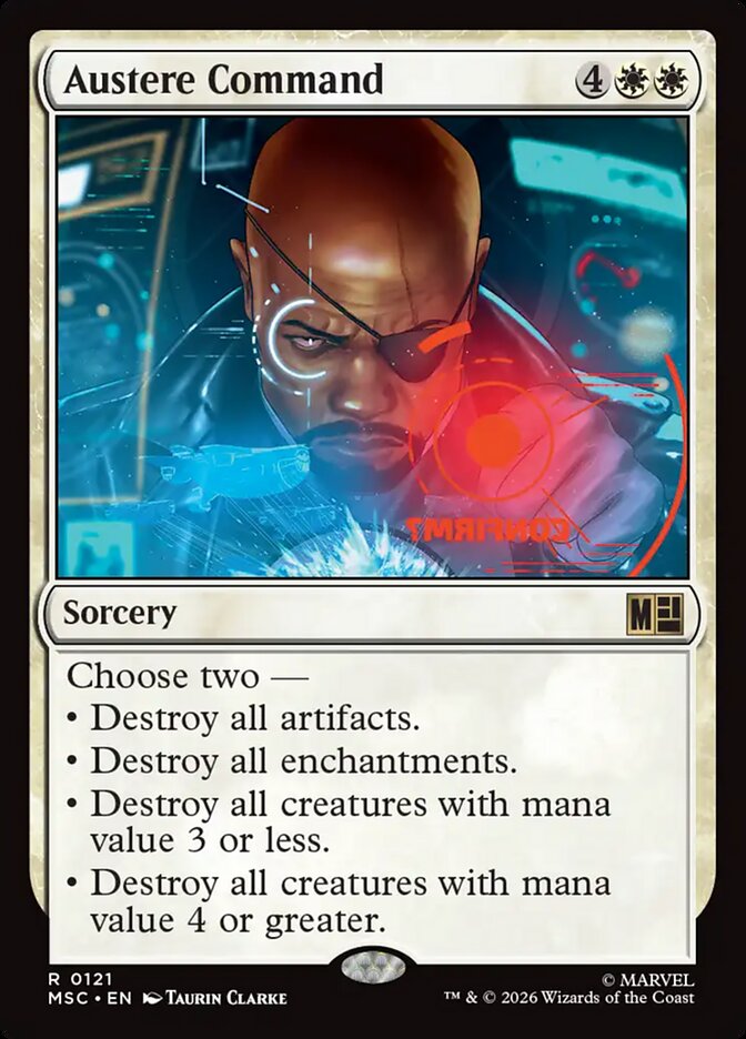 MSC, Austere Command, Standard, 121, R, Near Mint, (Surge Foil), EN