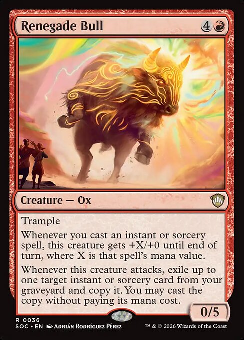 SOC, Renegade Bull, Standard, 36, R, Near Mint, Normal, EN