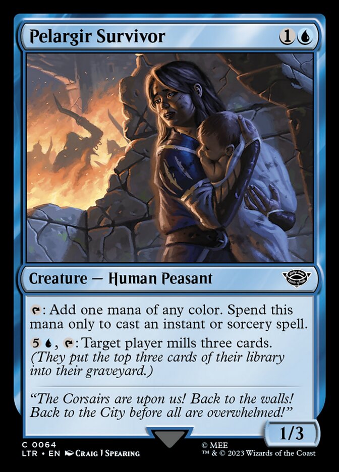 LTR, Pelargir Survivor, Standard, 64, C, Near Mint, (Foil), EN