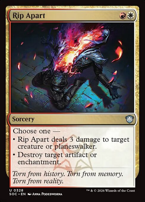 SOC, Rip Apart, Standard, 328, U, Near Mint, Normal, EN