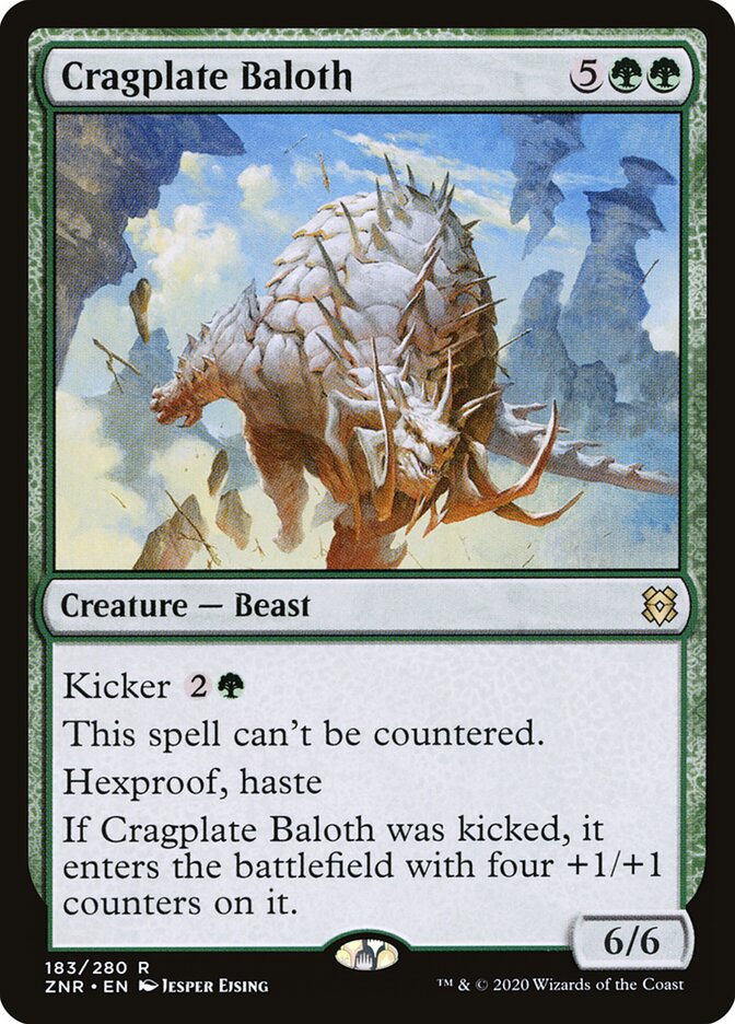 ZNR, Cragplate Baloth, Standard, 183, R, Near Mint, Normal, EN