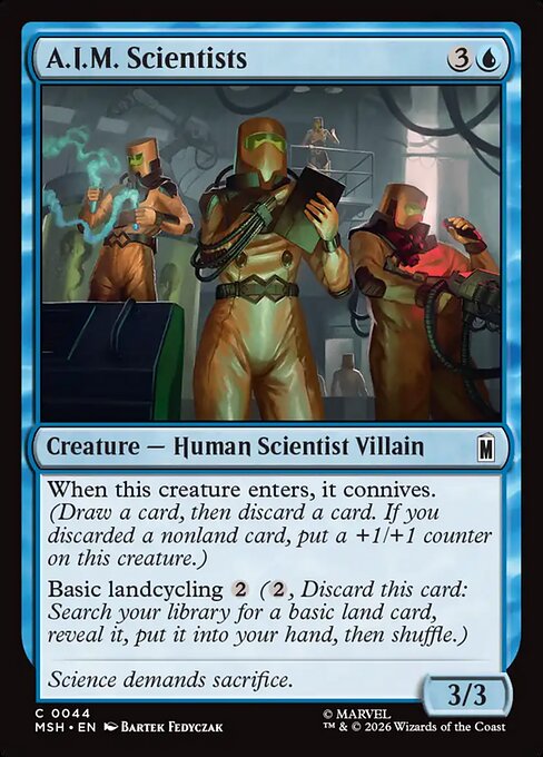 MSH, A.I.M. Scientists, Standard, 44, C, Near Mint, Normal, EN