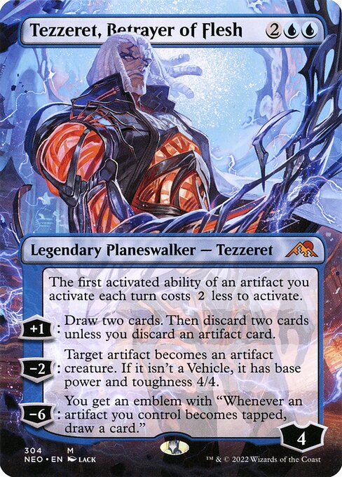NEO, Tezzeret, Betrayer of Flesh, (Borderless), 304, M, Near Mint, Normal, EN