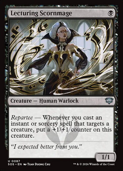 SOS, Lecturing Scornmage, Standard, 87, U, Near Mint, Normal, EN