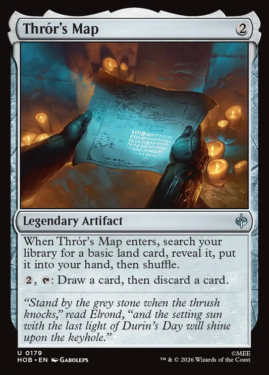 HOB, Thror's Map, Standard, 179, U, Near Mint, Normal, EN