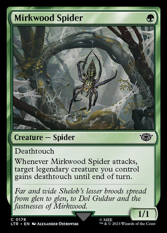 LTR, Mirkwood Spider, Standard, 178, C, Near Mint, Normal, EN