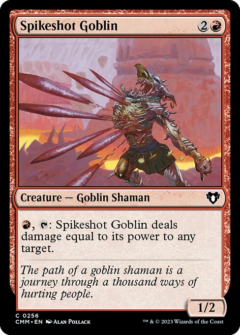 CMM, Spikeshot Goblin, Standard, 256, C, Near Mint, Normal, EN