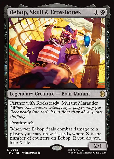 TMC, Bebop, Skull & Crossbones, Standard, 15, R, Near Mint, (Normal), EN