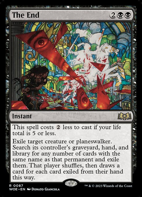 WOE, The End, Standard, 87, R, Near Mint, Normal, EN