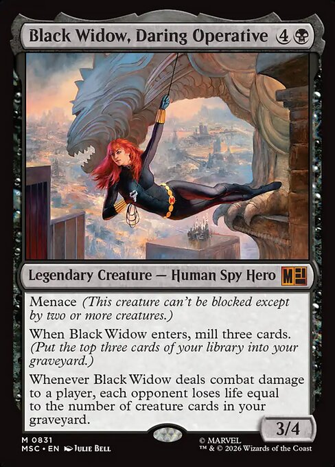 MSC, Black Widow, Daring Operative, Standard, 831, M, Near Mint, Normal, EN