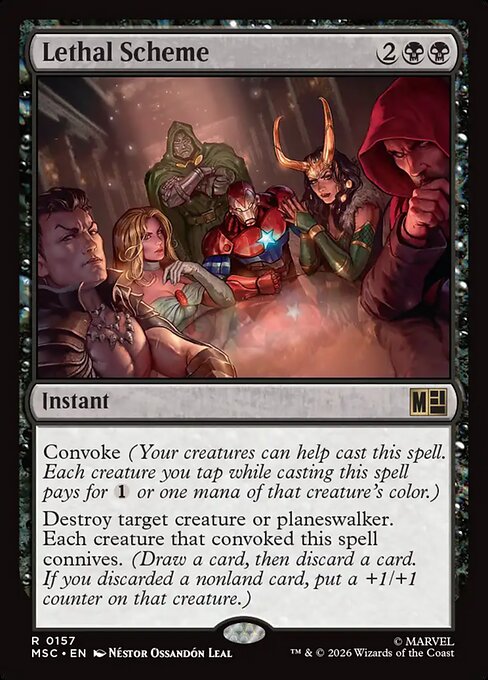 MSC, Lethal Scheme, Standard, 157, R, Near Mint, (Surge Foil), EN