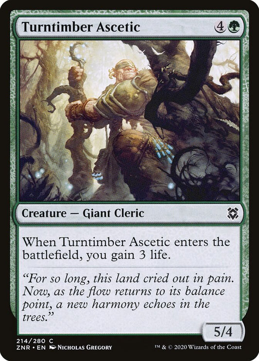 ZNR, Turntimber Ascetic, Standard, 214, C, Near Mint, Normal, EN