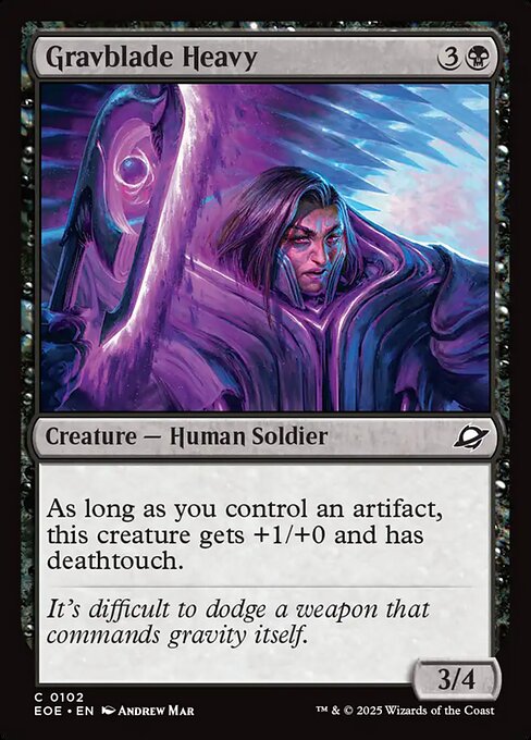 EOE, Gravblade Heavy, Standard, 102, C, Near Mint, (Foil), EN